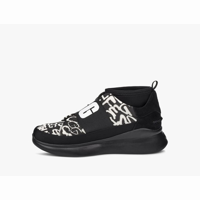 Tenis UGG Neutra Graffiti Pop Mulher Pretas Branco | PT-VIXCP